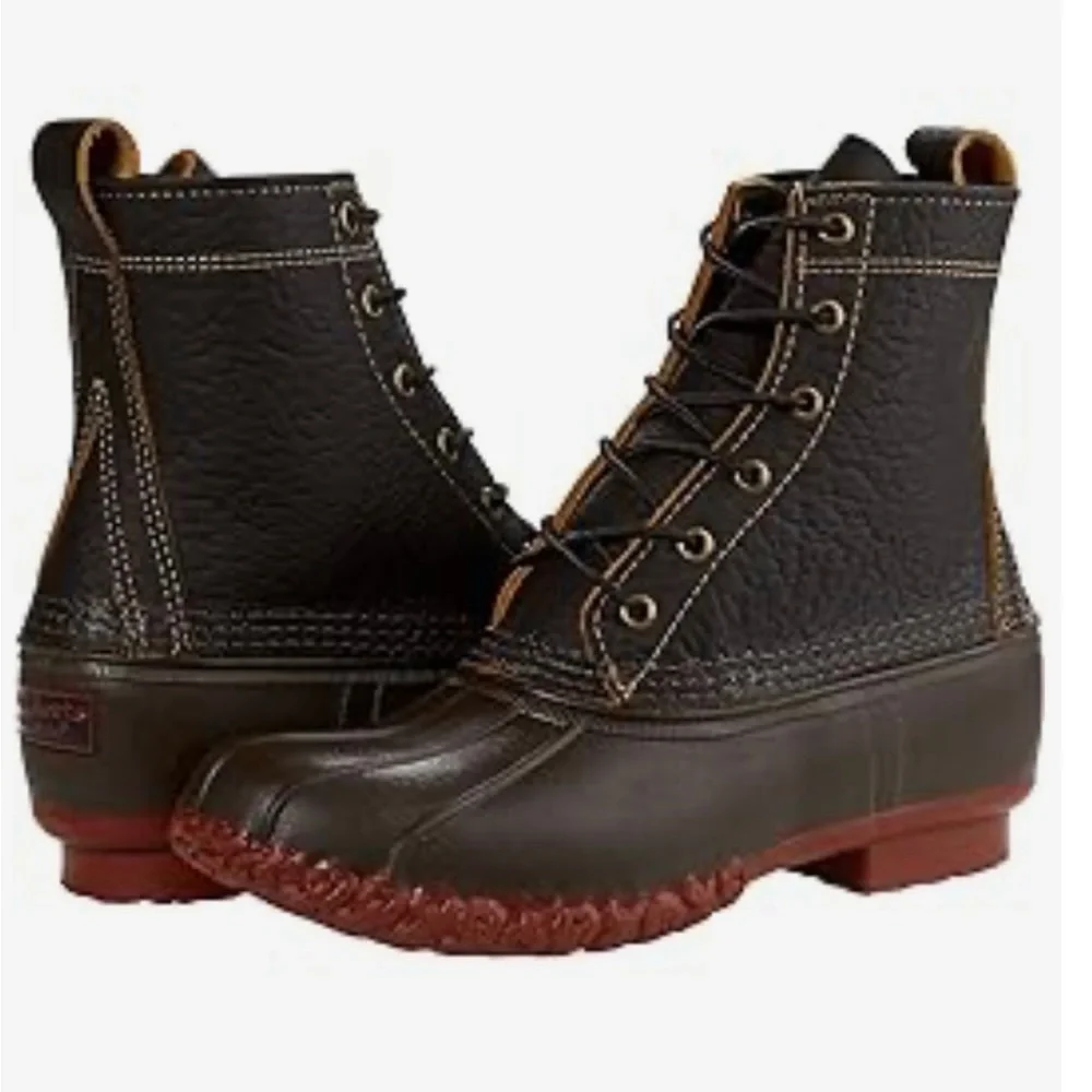 LL bean Bison boot 8 “ women’s size 9 - Picture 3 of 14
